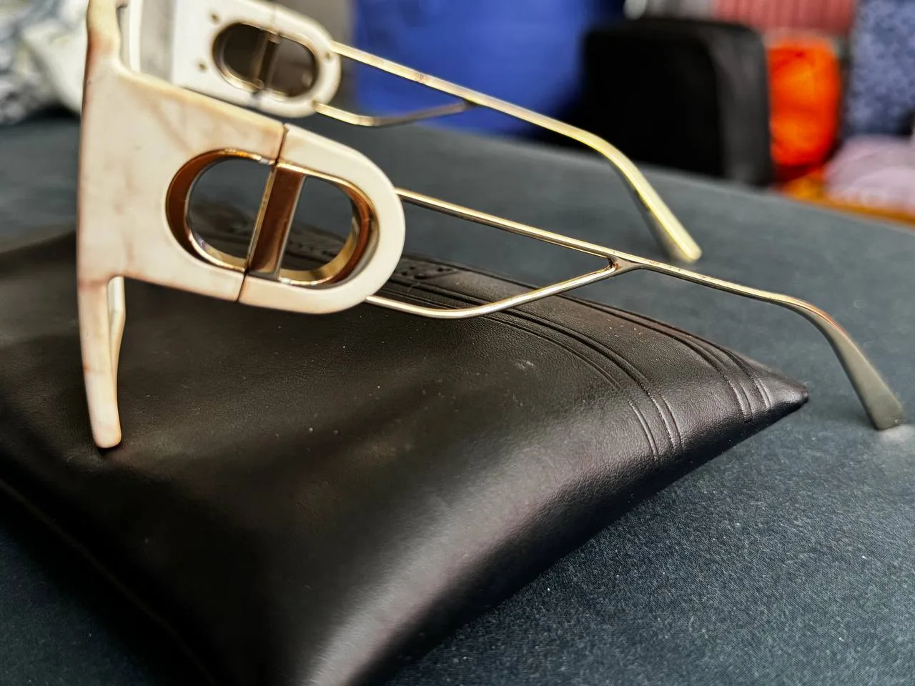 Dior Sunglasses White & Gold image indicator(3)