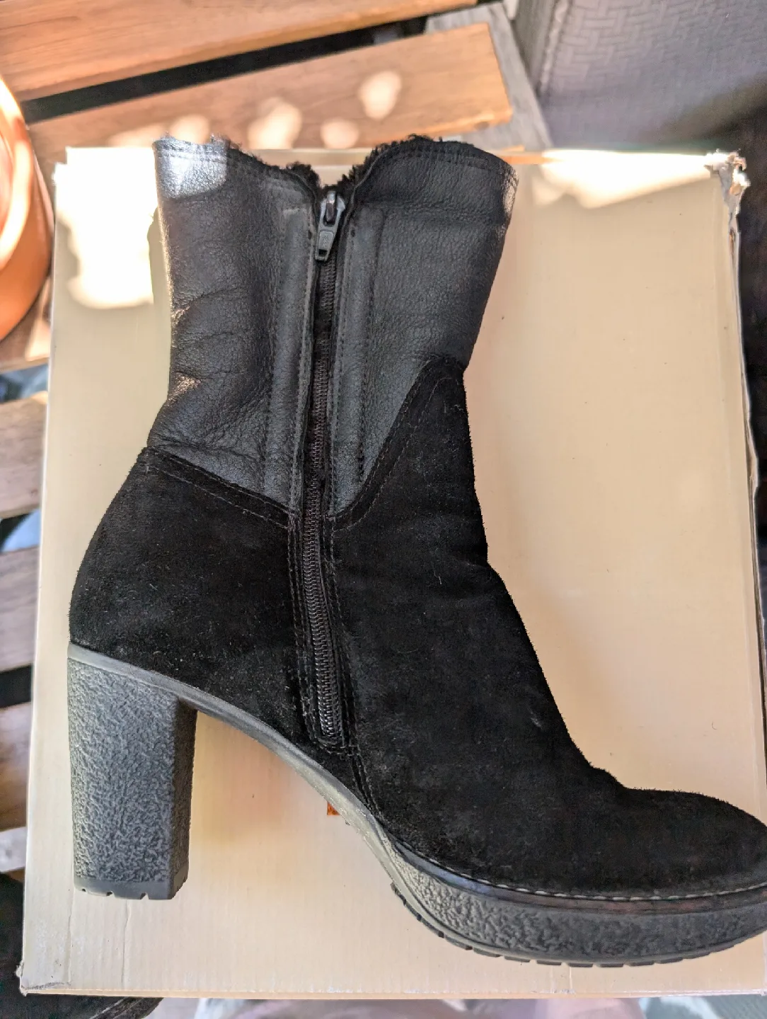 Cabana's Black Suede Leather Boots size 37 image indicator(2)