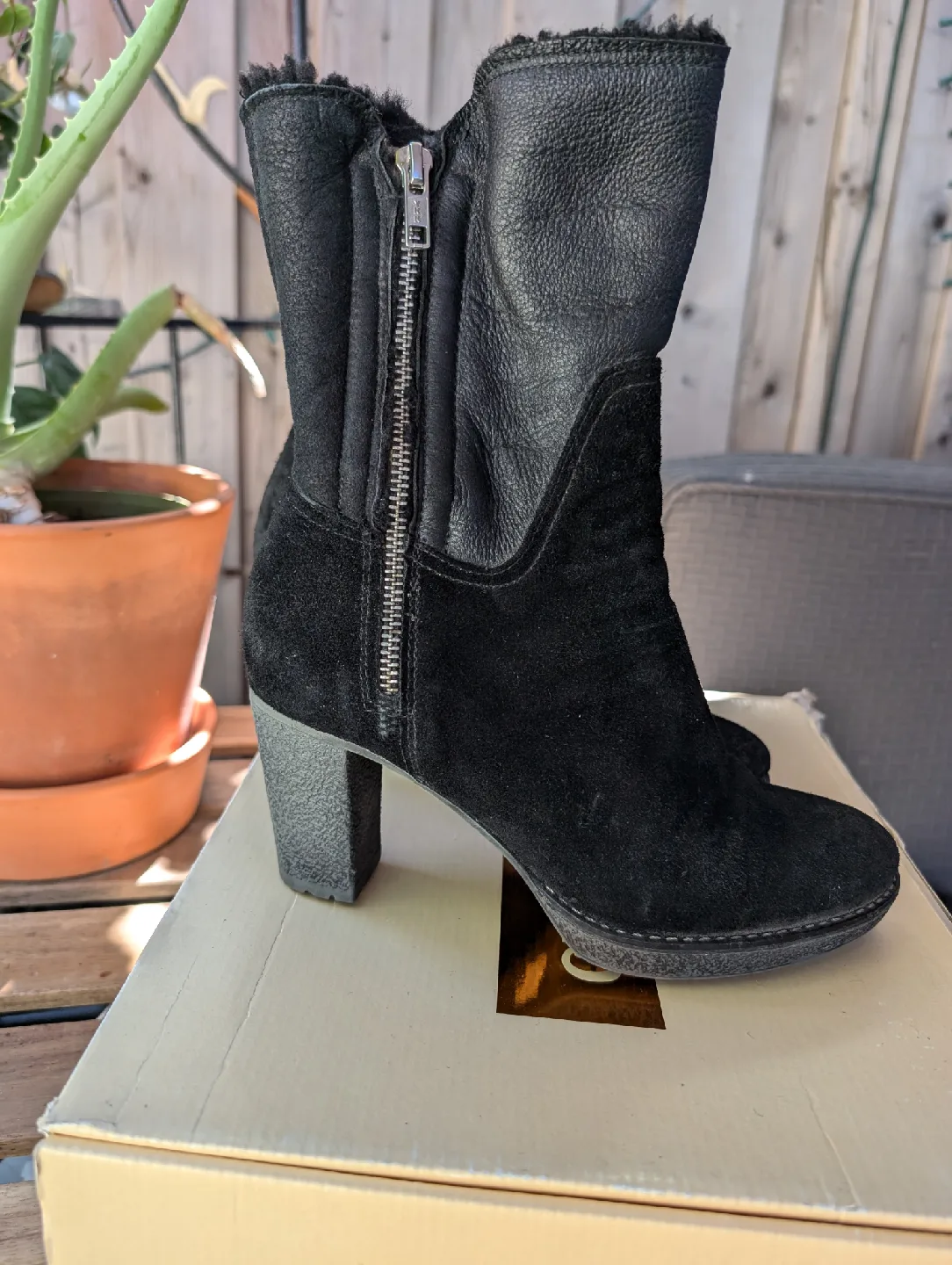 Cabana's Black Suede Leather Boots size 37 image indicator(5)