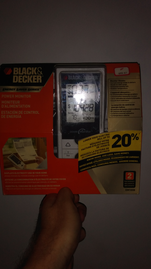 Black & Decker Energy Saver Power Monitor EM100B - photo 2
