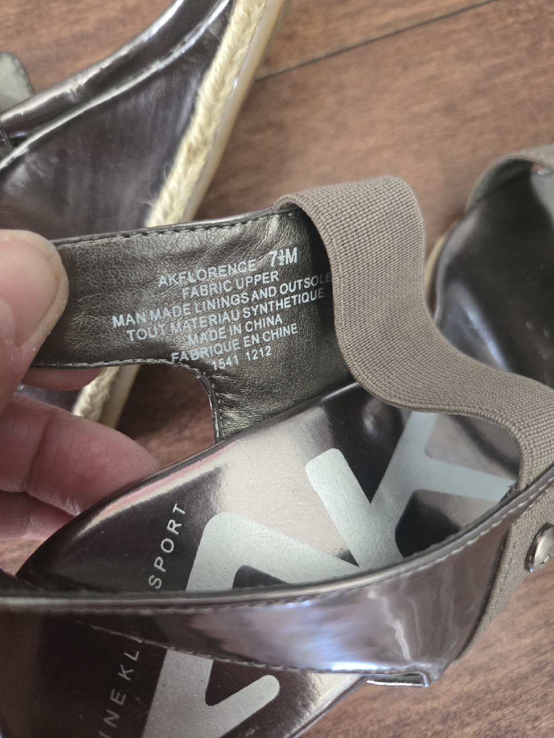 Anne Klein AKFlorence Wedge Sandals - Size 7.5 - photo 2