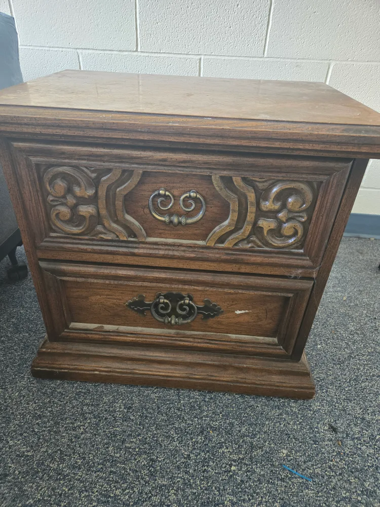 Vintage Wood Nightstand thumbnail
