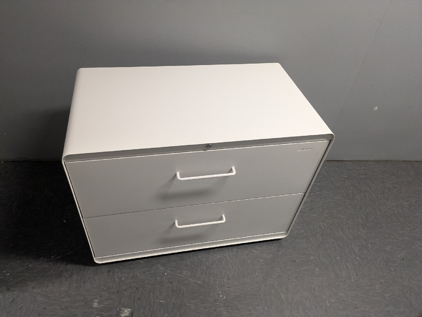 Poppin Two-Drawer Lateral File Cabinet - White - photo 5