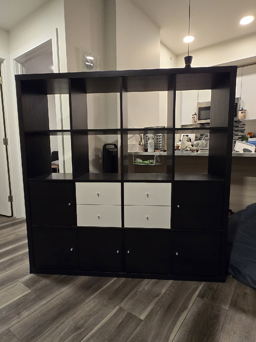 Black and White Storage Unit