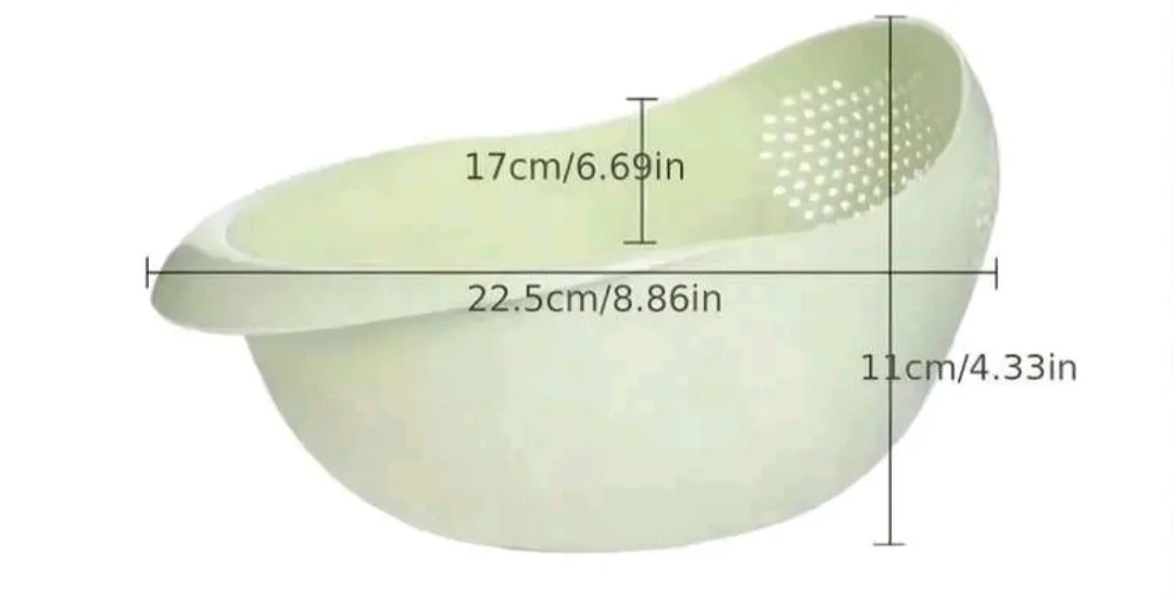 Plastic Rice Washing Bowl Colander thumbnail