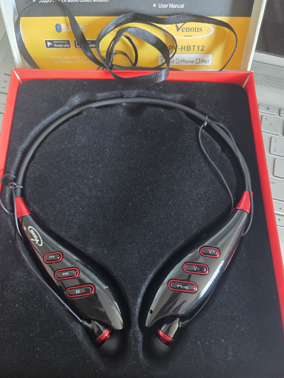Venous PV-HBT12 Bluetooth Stereo MP3 Headphone (LIKE NEW) - photo 3