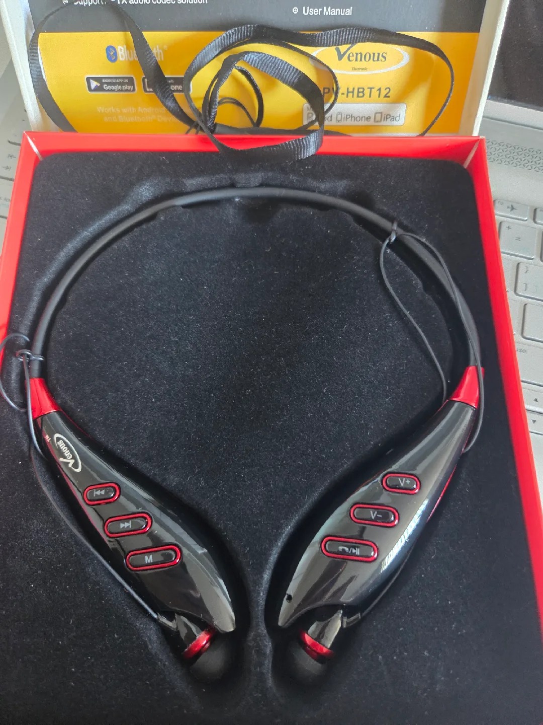 Venous PV-HBT12 Bluetooth Stereo MP3 Headphone (LIKE NEW) image indicator(3)