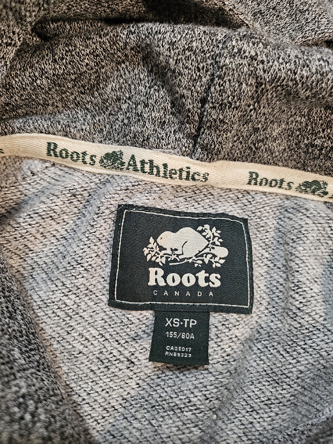 Roots Athletics Grey Hoodie, XS - photo 3