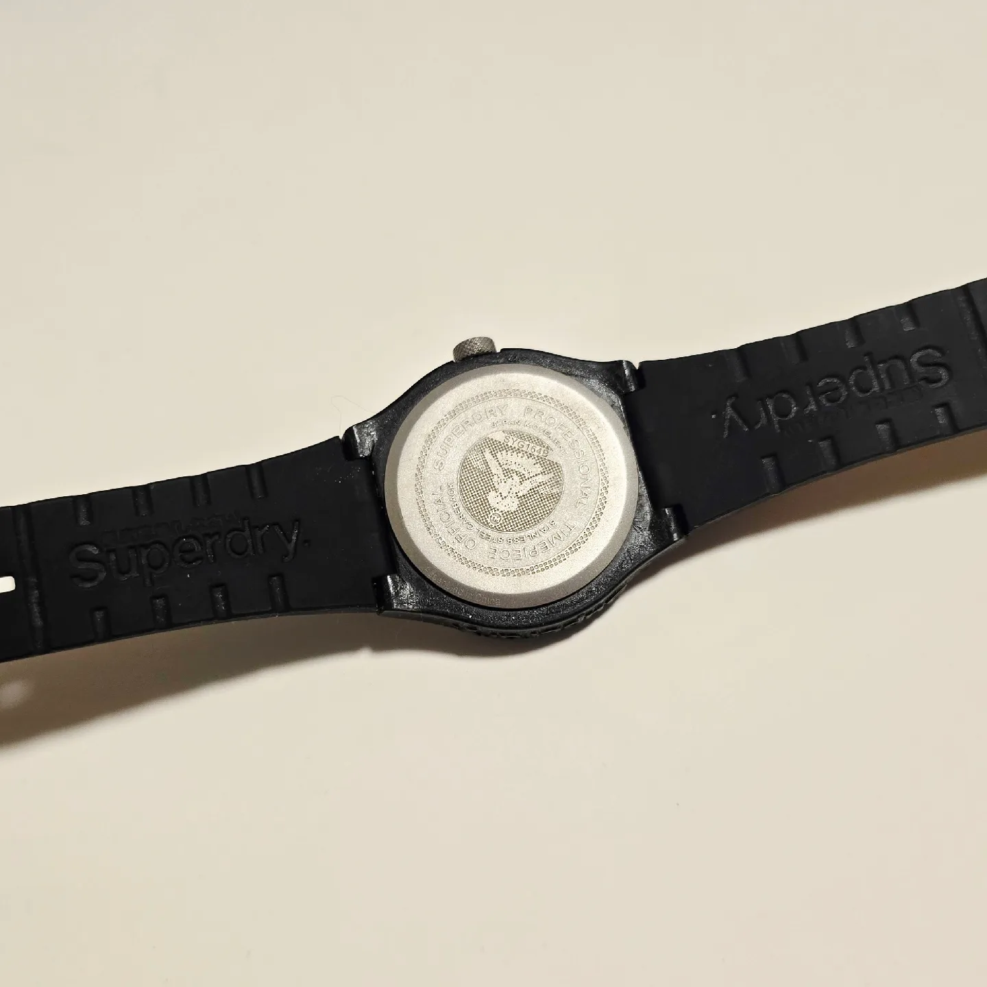 Superdry Black And Orange Watch New battery image indicator(8)