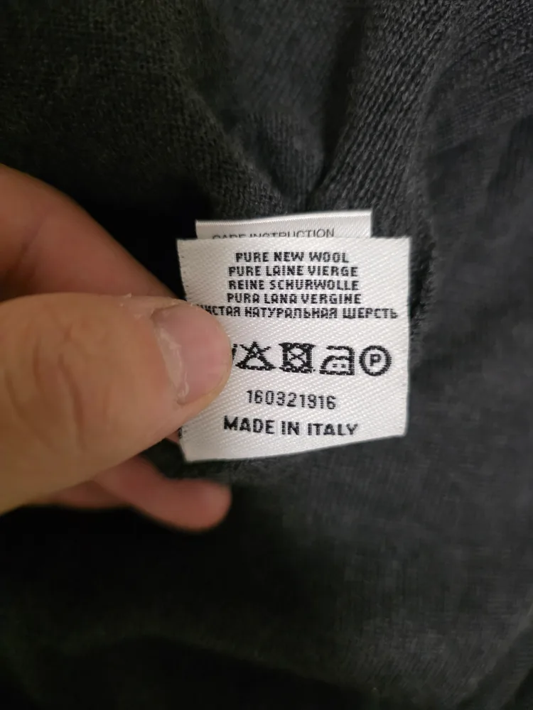 Ascot Chang Men's Grey  Crewneck wool sweater(Size 54) image indicator(6)