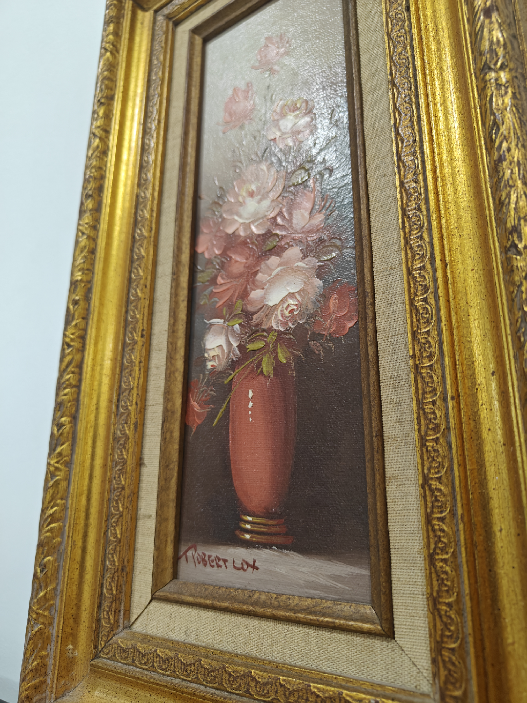 Vintage Robert Cox Floral Oil Painting (OBO) - photo 2