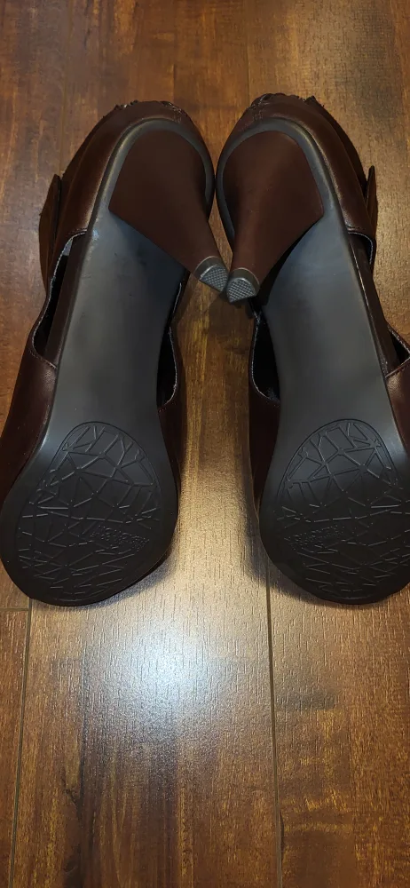 Kenneth Cole Reaction leather platform peep toe booties image indicator(5)