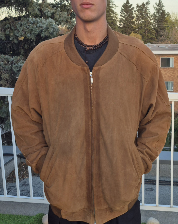 Brown Valentino leather jacket.