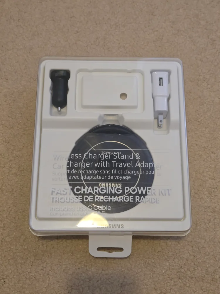 Samsung Wireless Charger Stand & Car Charger [NEW] thumbnail