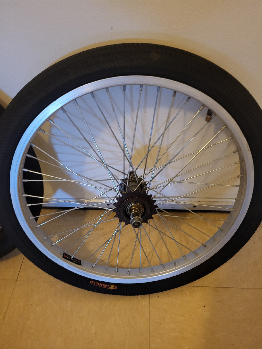 Bike tires and rims ( front + rear )  rim size 16 inches + frame