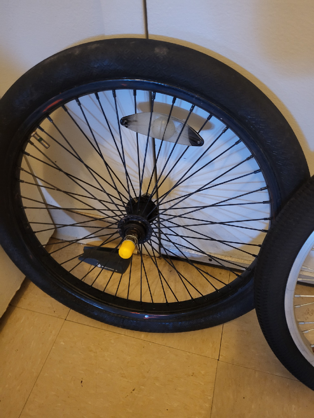 Bike tires and rims ( front + rear )  rim size 16 inches + frame - photo 2