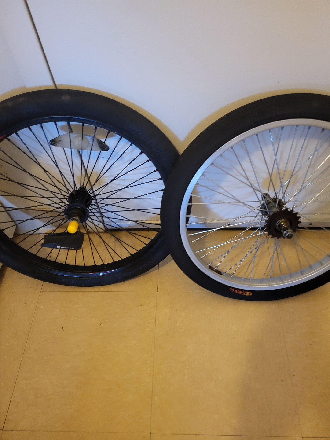 Bike tires and rims ( front + rear )  rim size 16 inches + frame - photo 3