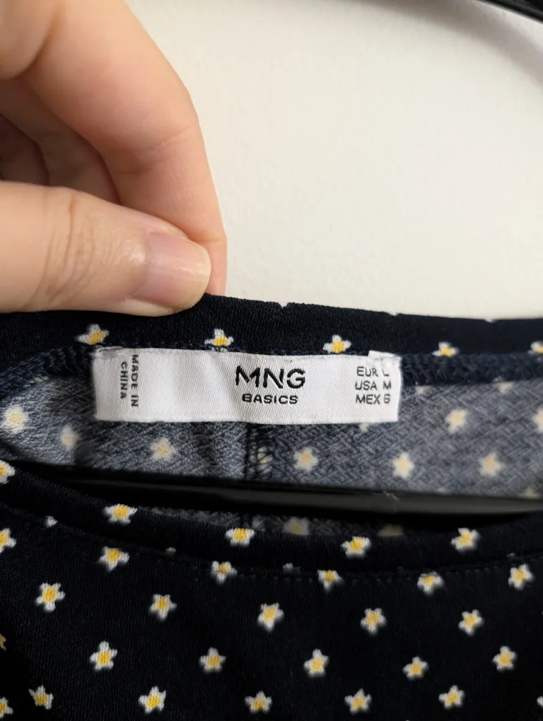 MNG Basics Black Floral Dress - Size L image indicator(2)