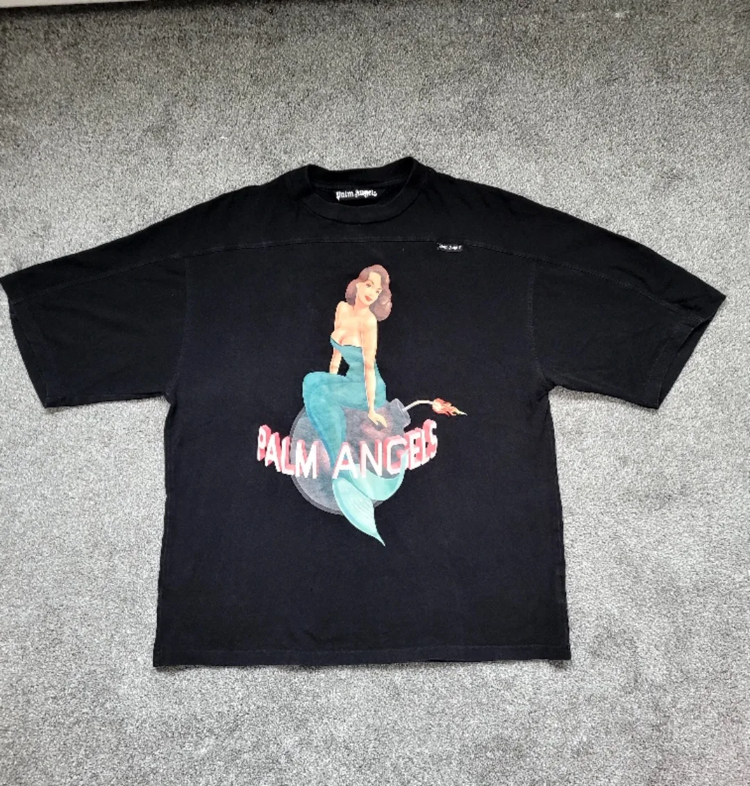 Palm Angels Mermaid Logo Over Tee image indicator(6)