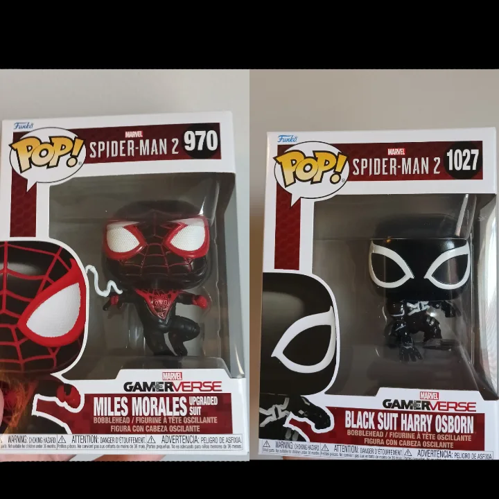 Miles Morales Upgraded Suit & Harry Osborn Black Suit Funko POP! thumbnail