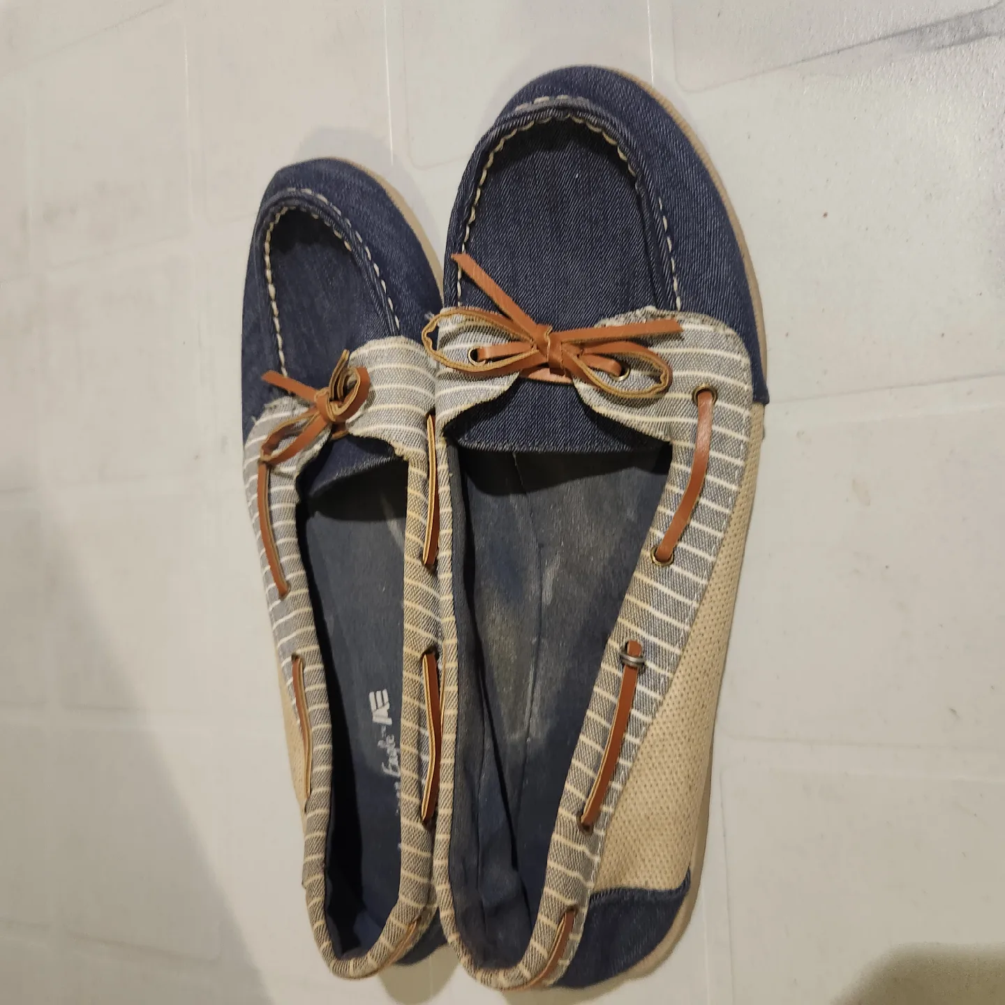American Eagle Blue Loafer Shoes - Size 12 thumbnail