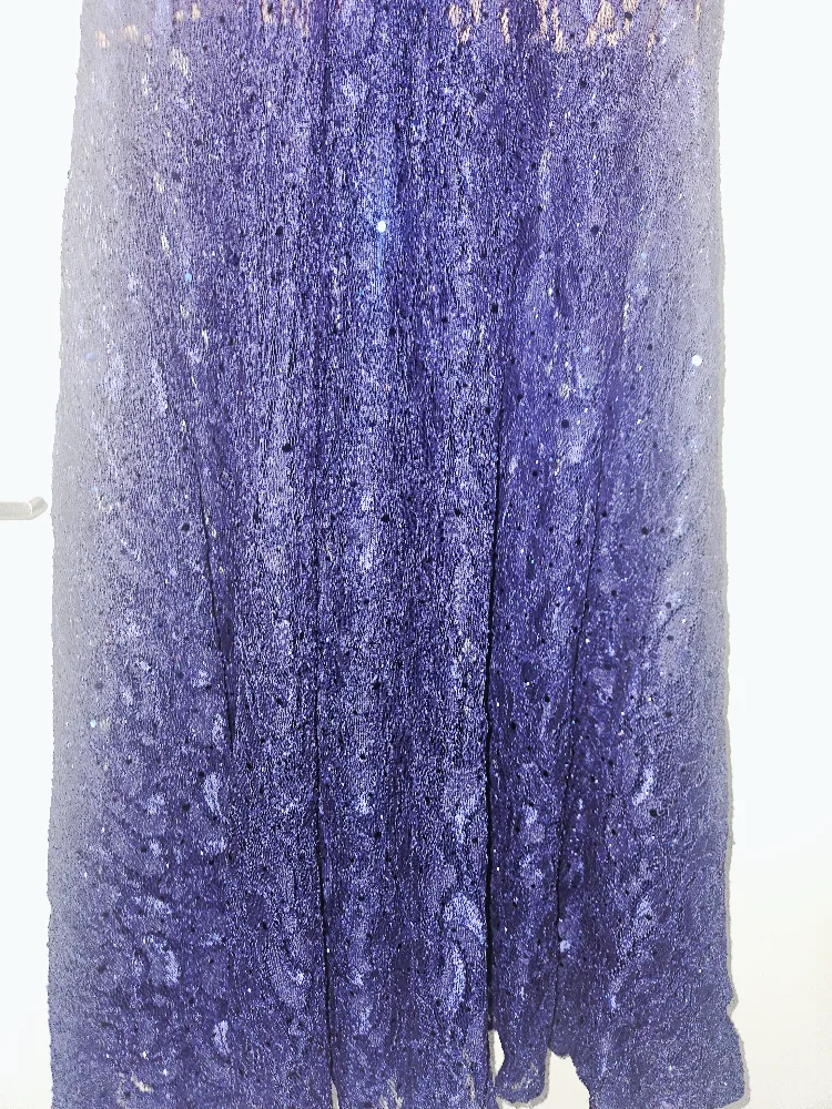 Long Navy Blue Lace Holiday/Wedding Guest Dress with Bow image indicator(3)