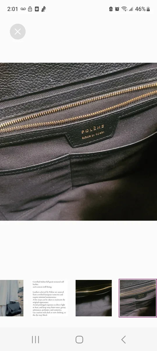 Polène Numero Un In Large Black Bag image indicator(6)