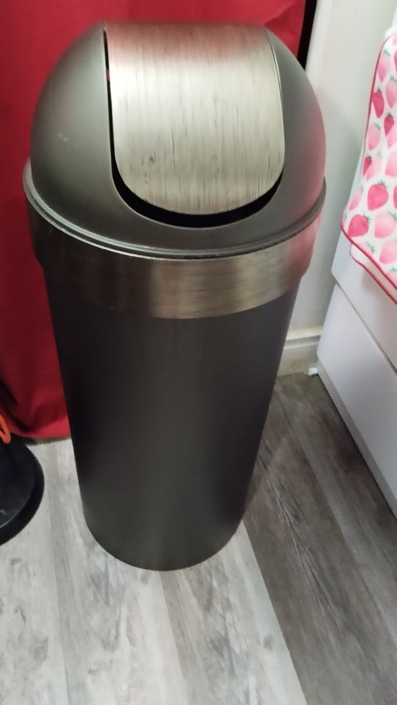 Grey Trash Can - photo 2