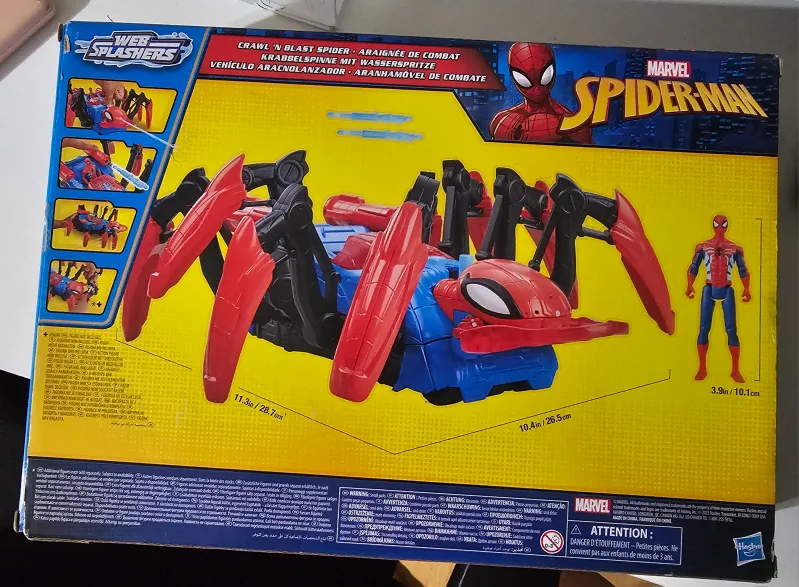 Marvel Spider-Man Web Splashers Crawl 'N Blast Spider Toy image indicator(2)