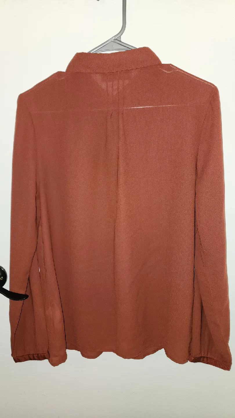 Rust Orange Blouse - Size L image indicator(5)