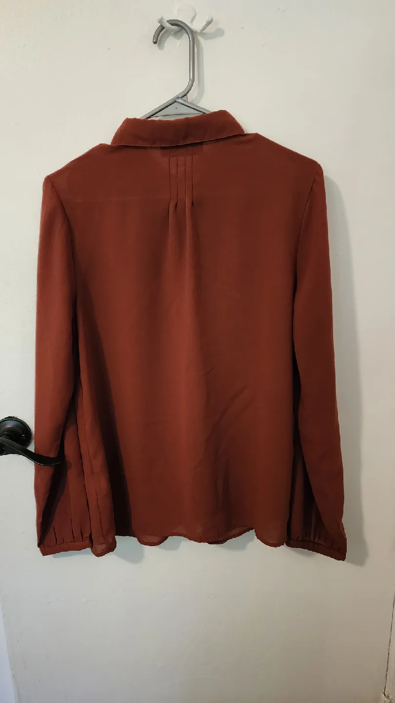 Rust Orange Blouse - Size L image indicator(6)