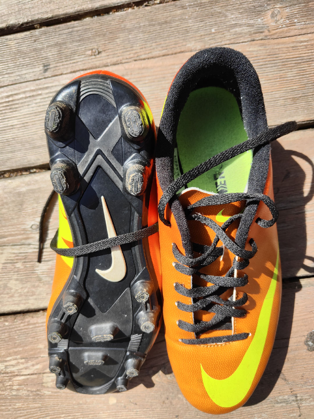 Nike Mercurial Soccer Cleats, Orange/Yellow - photo 2