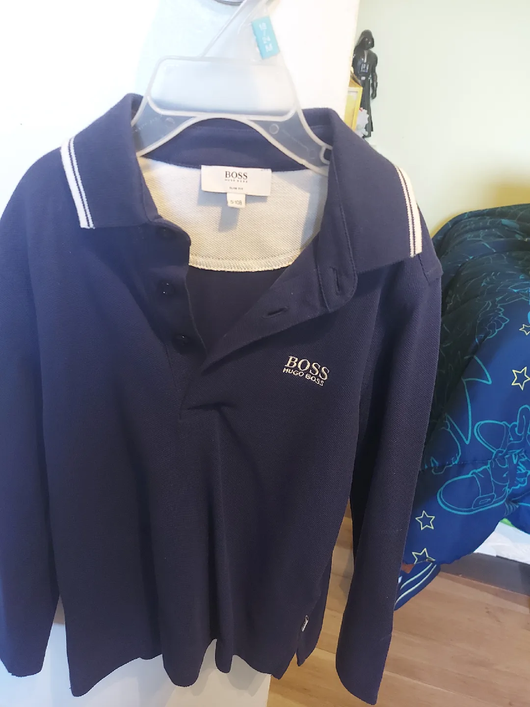 Hugo Boss Kids Long Sleeve Polo - Size 5 thumbnail