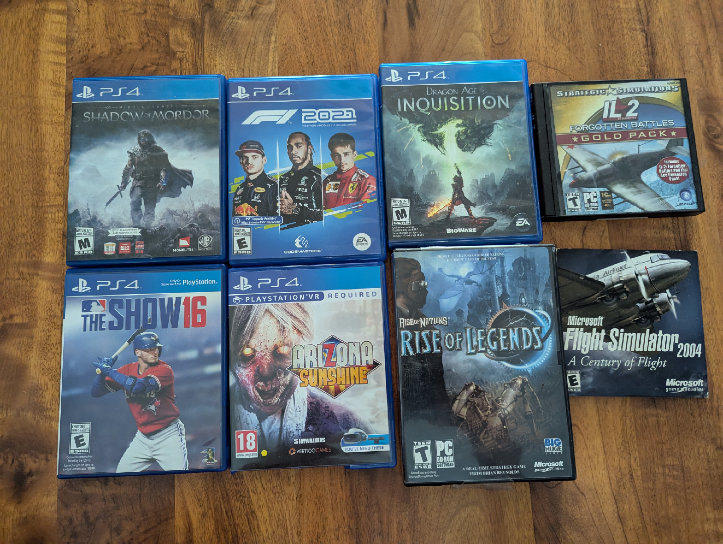 PS4 Games: Shadow of Mordor, F1 2021, Dragon Age