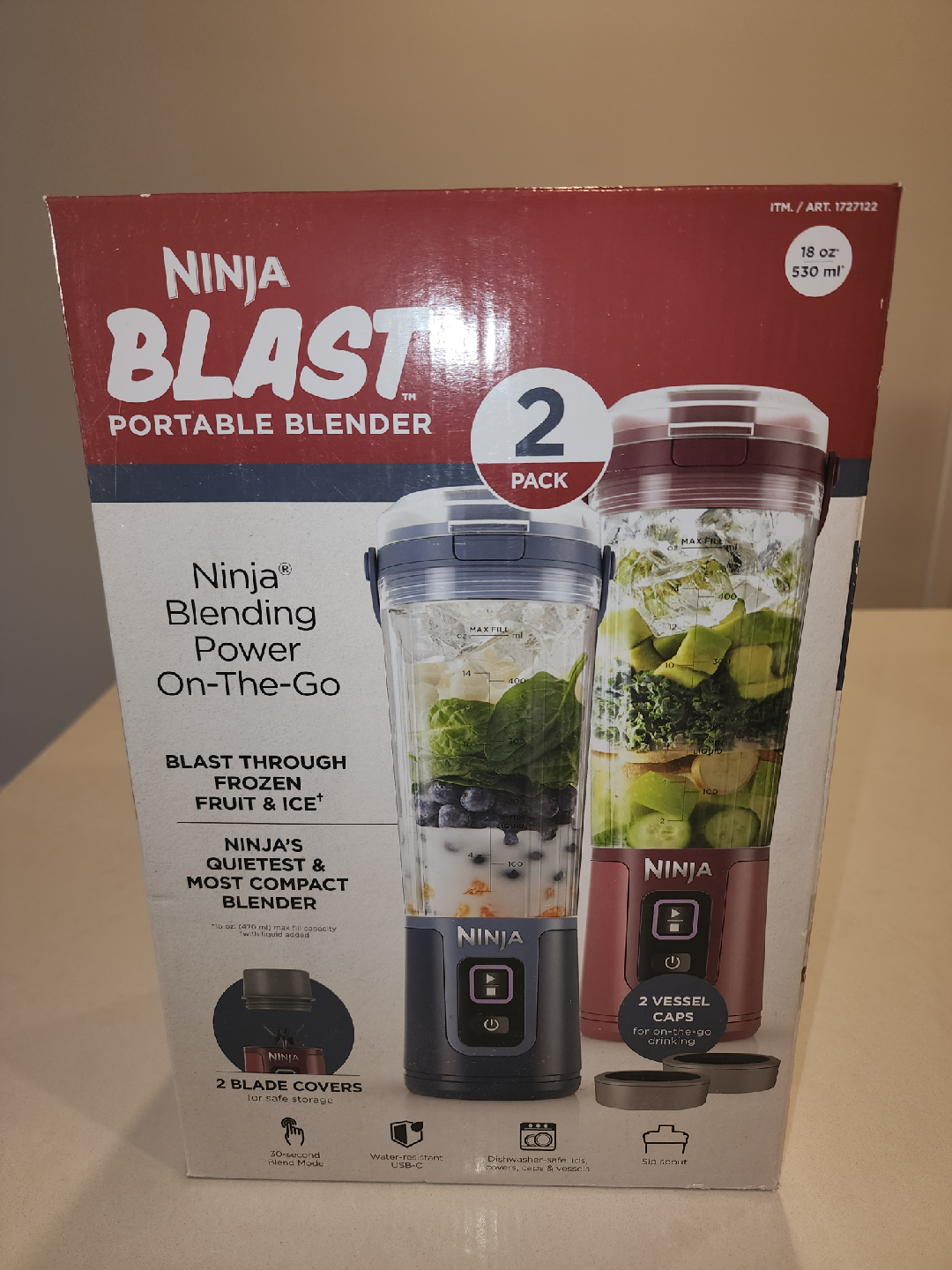 Ninja Blast Portable Blender - 2 Pack
