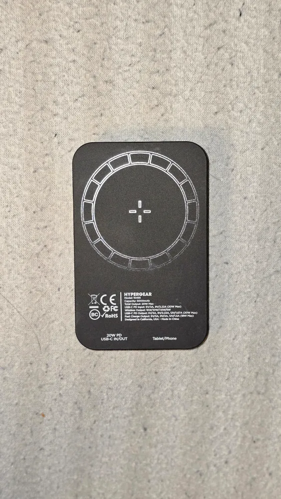 🥕 HyperGear 5000mAh Wireless Power Bank - Great Condition! image indicator(2)