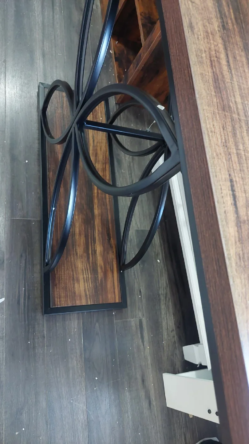 Wood & Metal Console Table image indicator(4)