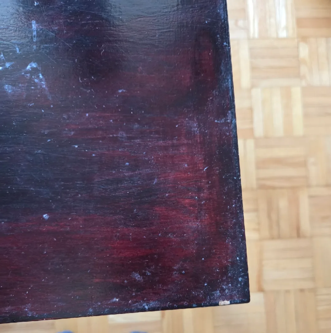 Reddish Dark Brown Wood Table 🥕 image indicator(7)