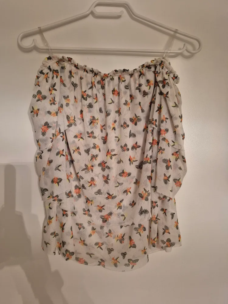 Off-the-Shoulder Floral Blouse