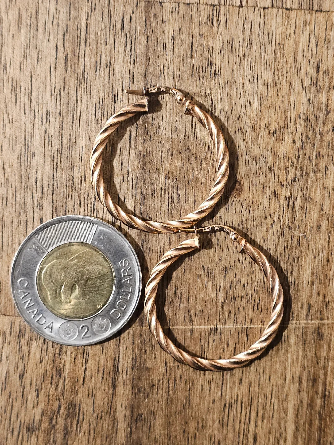 10k Gold Hoop Earrings image indicator(3)