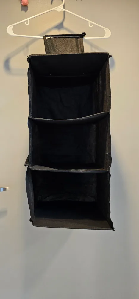 Hanging Closet Organizer - Black thumbnail