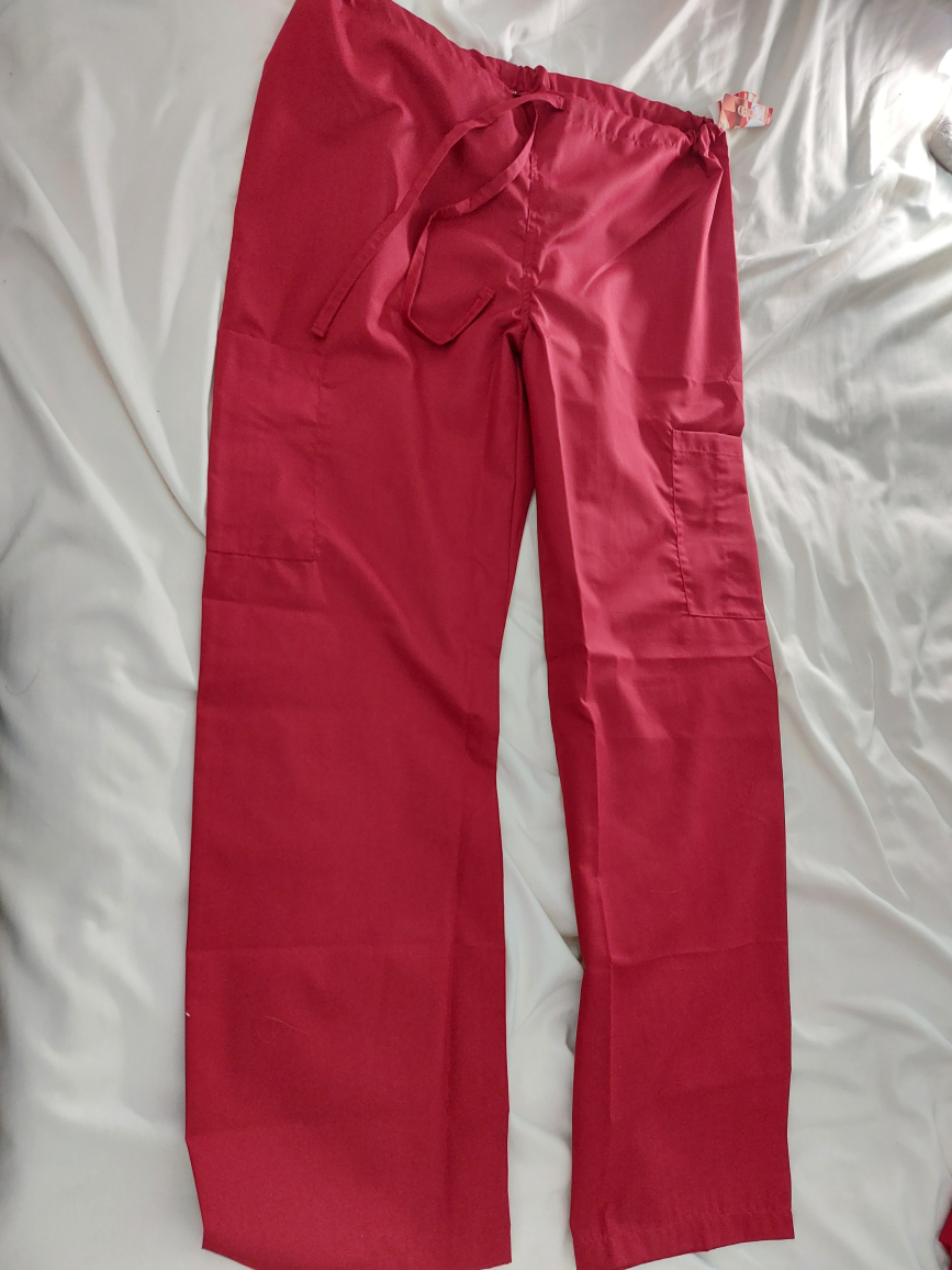 Red Scrub Set - Top & Pants Unisex - photo 2