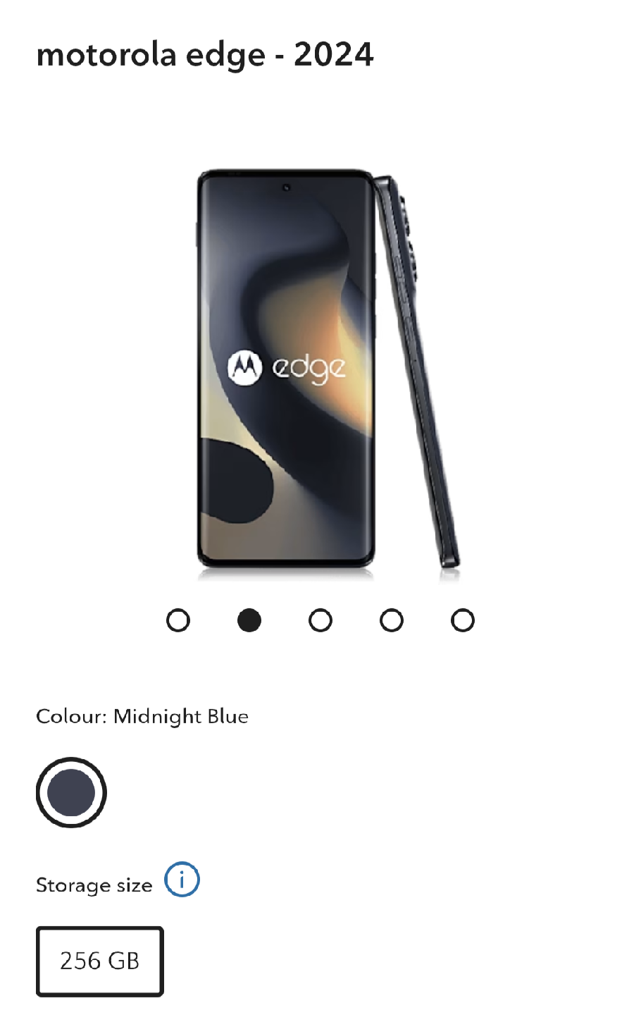 Motorola Edge 2024 - Midnight Blue, 256GB