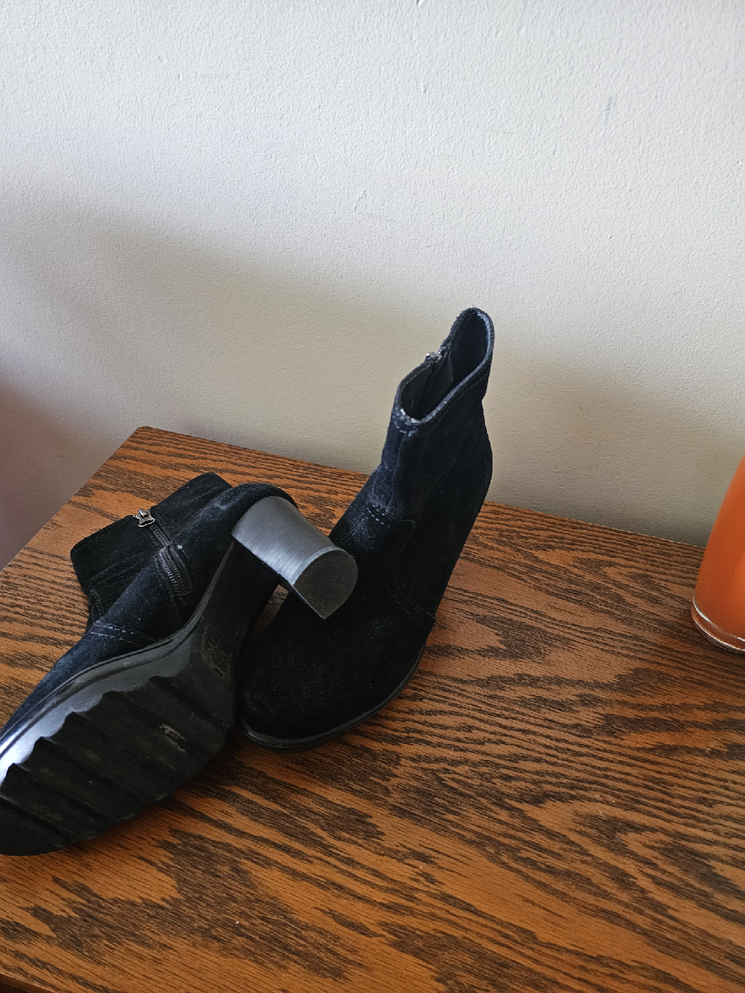 Blondo Black Suede Ankle Boots - Size 7