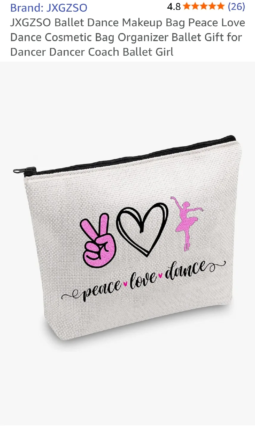 New Peace, Love, Dance Makeup Bag image indicator(3)