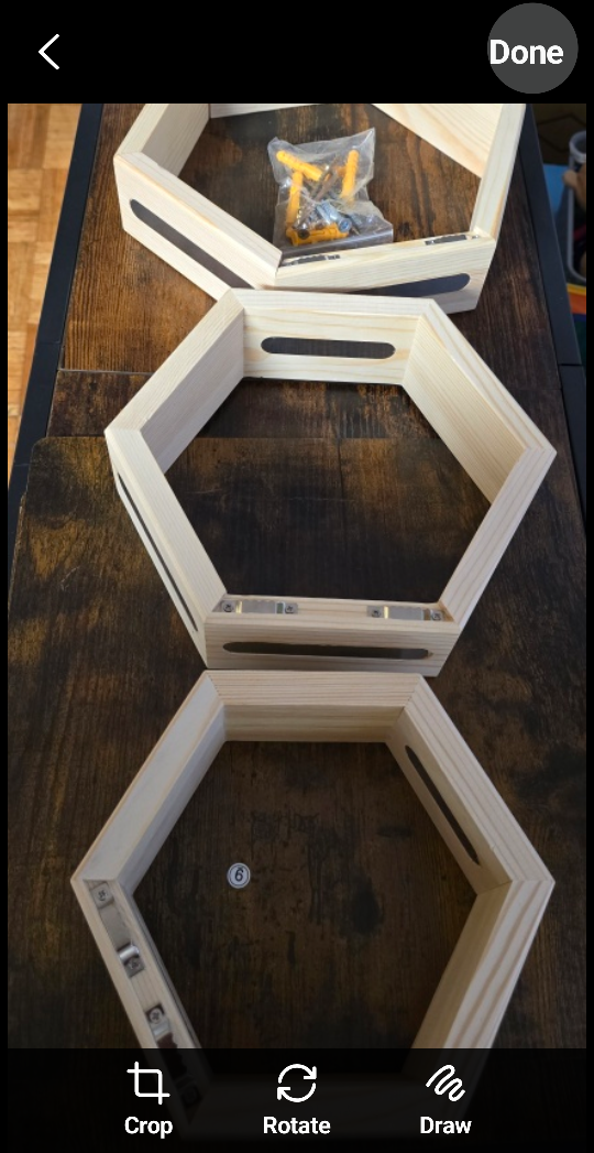 Brand new 3 magnetic haxagone tonie shelf - photo 3