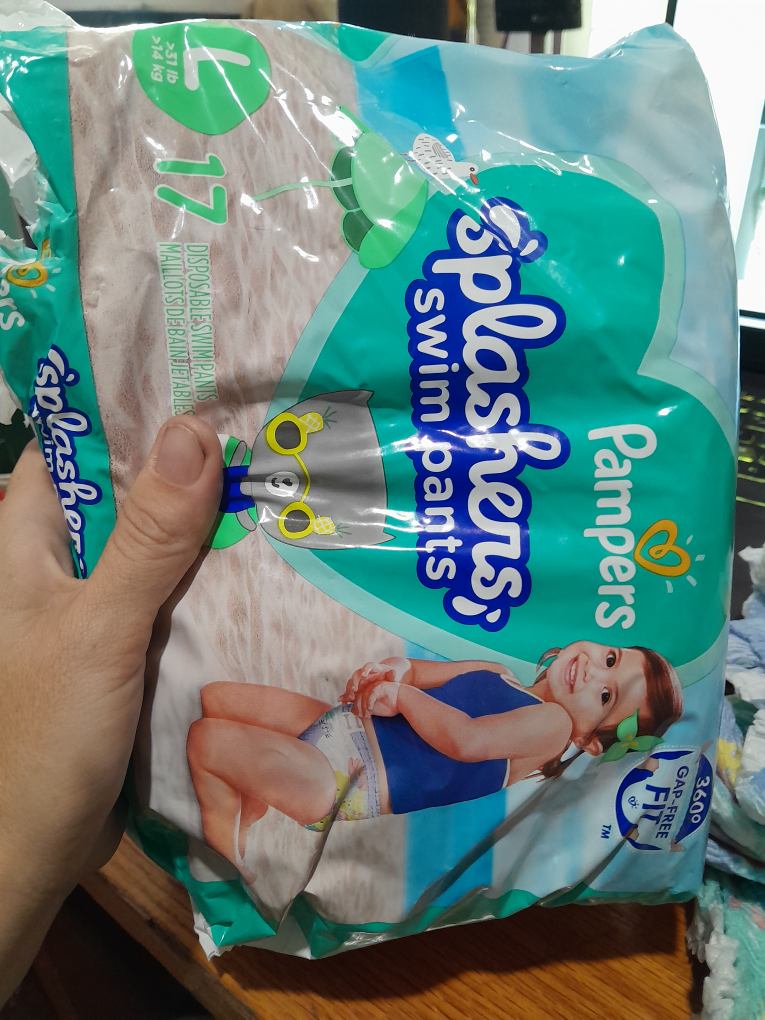 Pampers Splashers Swim Pants, Size L (17)