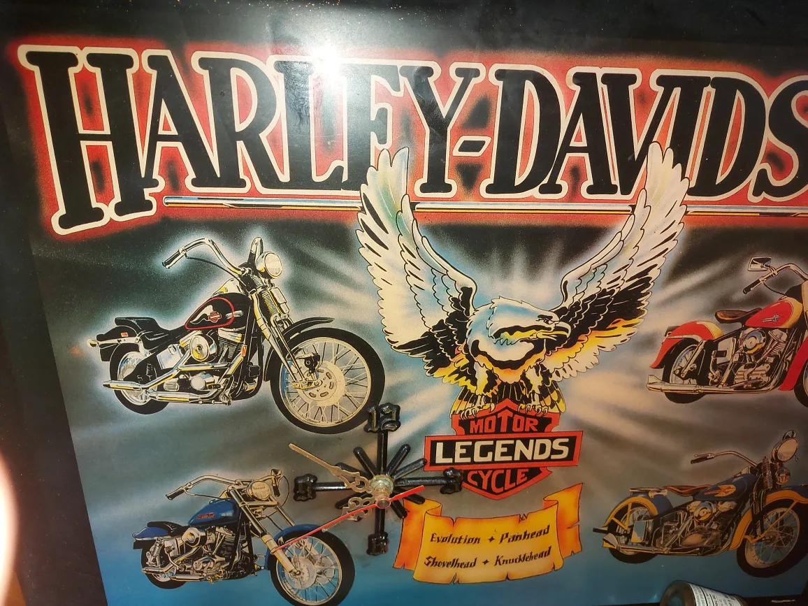 Harley-Davidson Motor Legends Cycle Wall Clock image indicator(2)