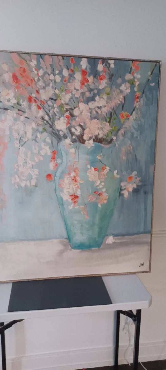 Canvas floral painting image indicator(3)