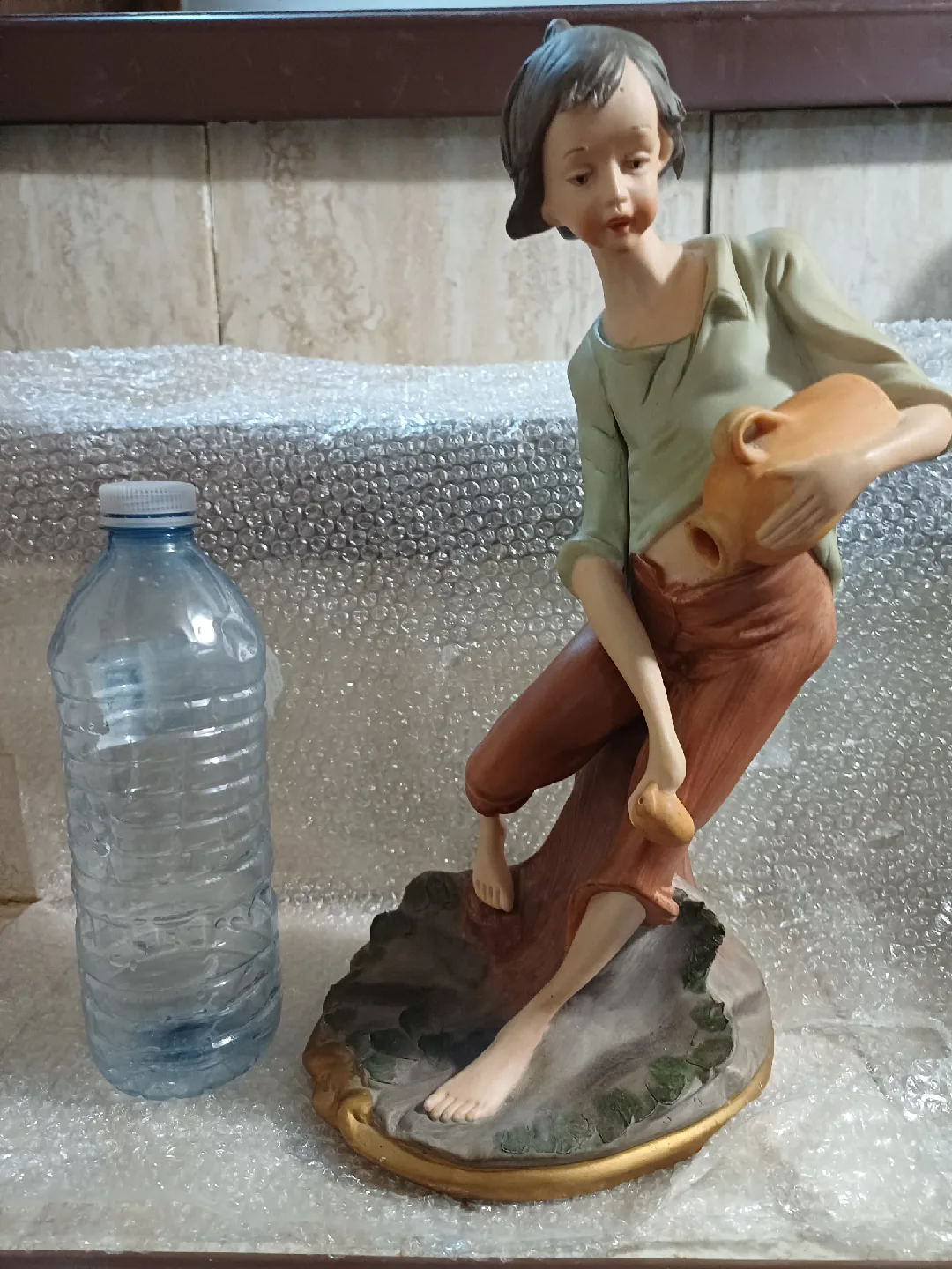 Vintage Capodimonte porcelain Figurine Boy Water Jug 🥕 image indicator(3)